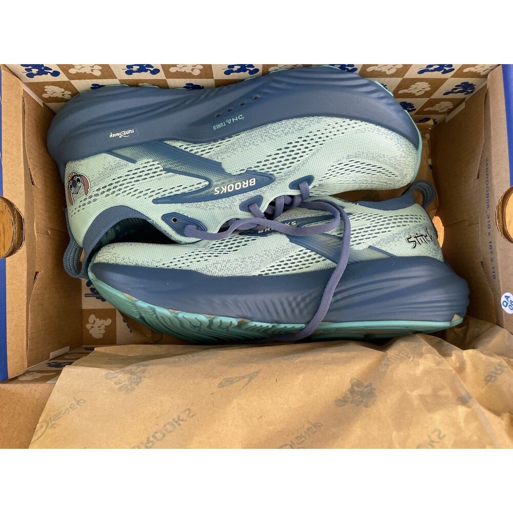 Brooks runDisney Glycerin 22 Stitch Women Size 8B Blue Red White Limited NIB - Picture 3 of 16
